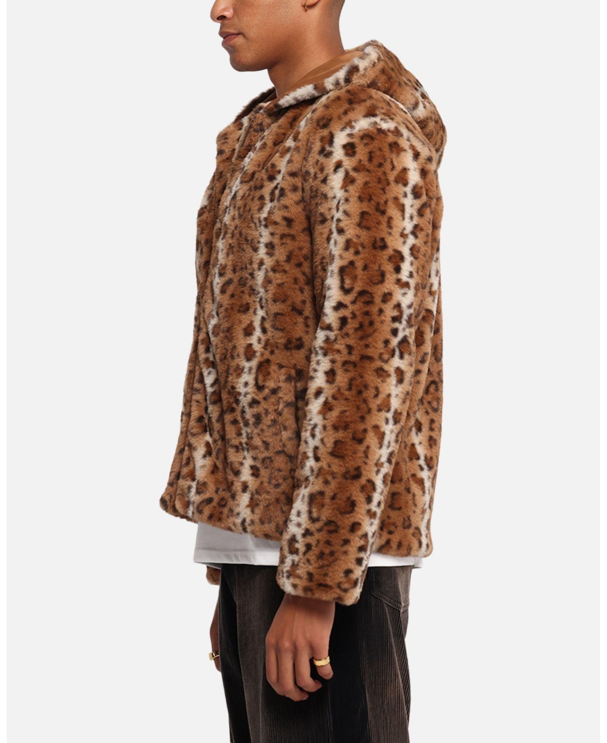 Xxiii Men's Leopard Fur Jacket