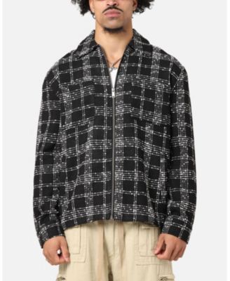 Men's Boucle Tweed Zip Jacket