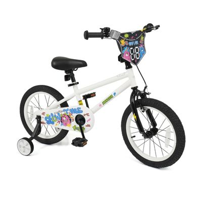 Kids Ride On Bike with Training Wheels, Safe Toddler Bicycle for Street Play