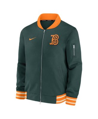 Men's Green Baltimore Orioles 2026 City Connect Authentic Collection Relaxed Full-Zip Bomber Jacket