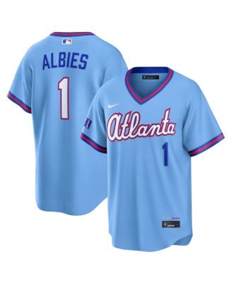 Men's Ozzie Albies Powder Blue Atlanta Braves 2026 City Connect Stadium Jersey