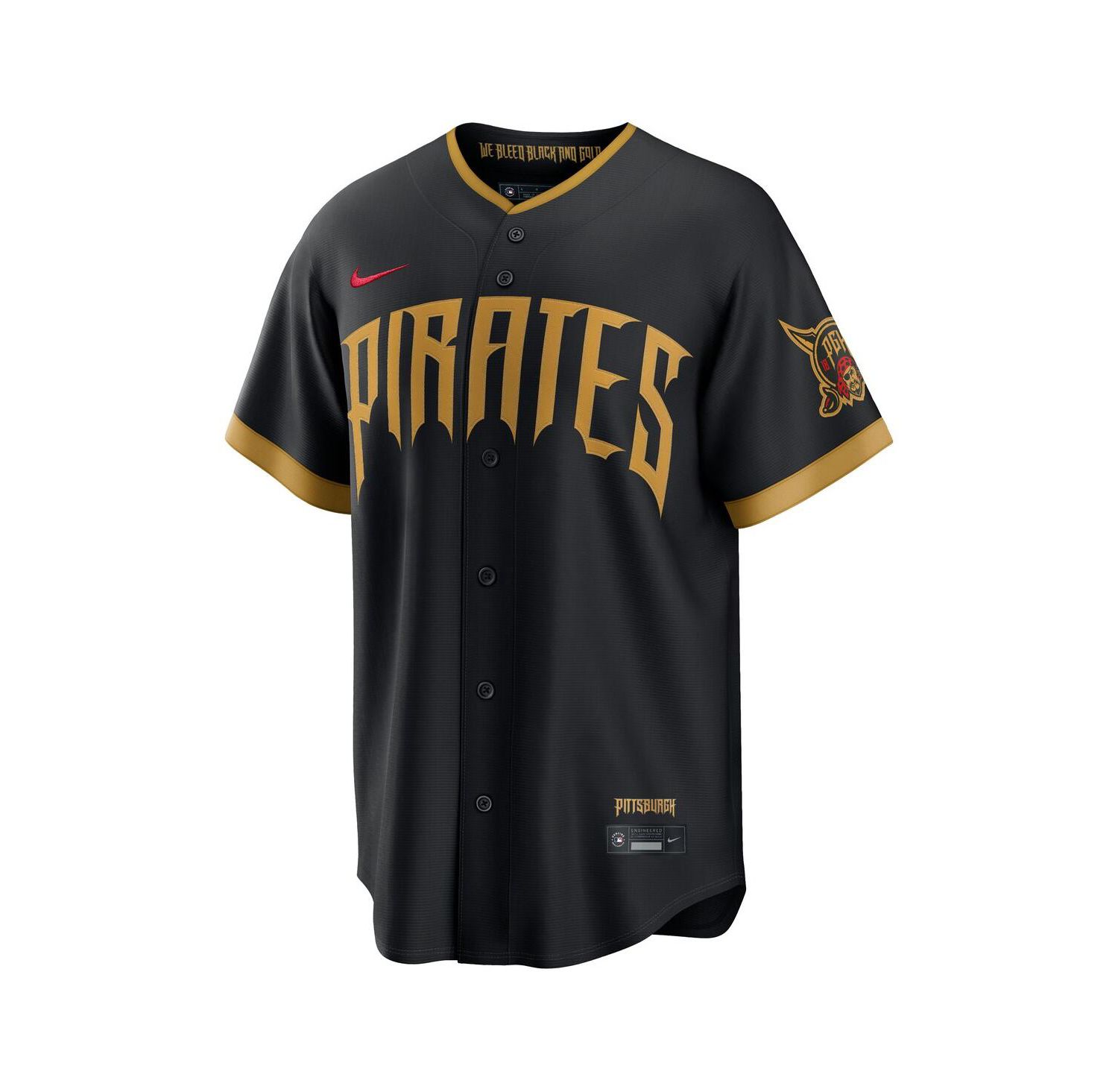 Men's Oneil Cruz Black Pittsburgh Pirates 2026 City Connect Stadium Jersey