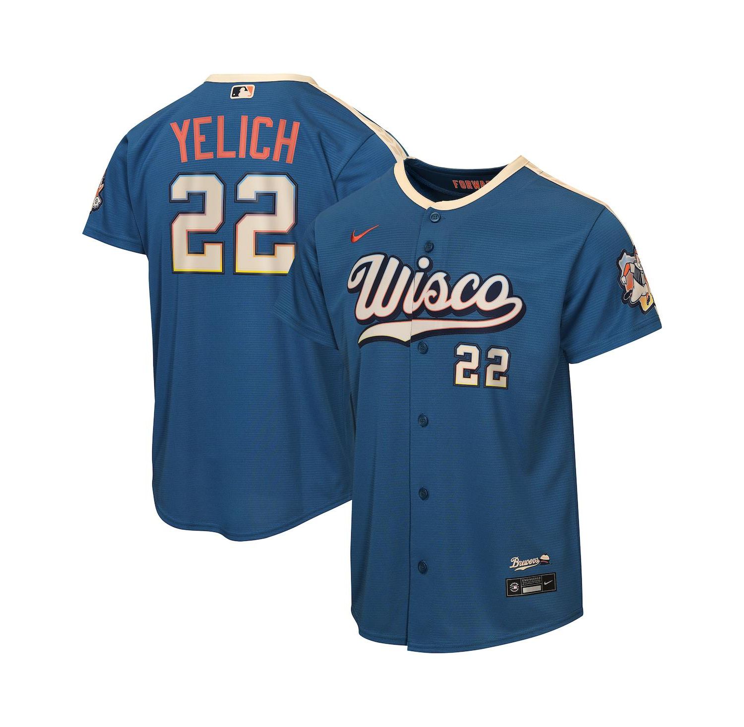 Big Boys and Girls Christian Yelich Gray Milwaukee Brewers 2026 City Connect Stadium Jersey