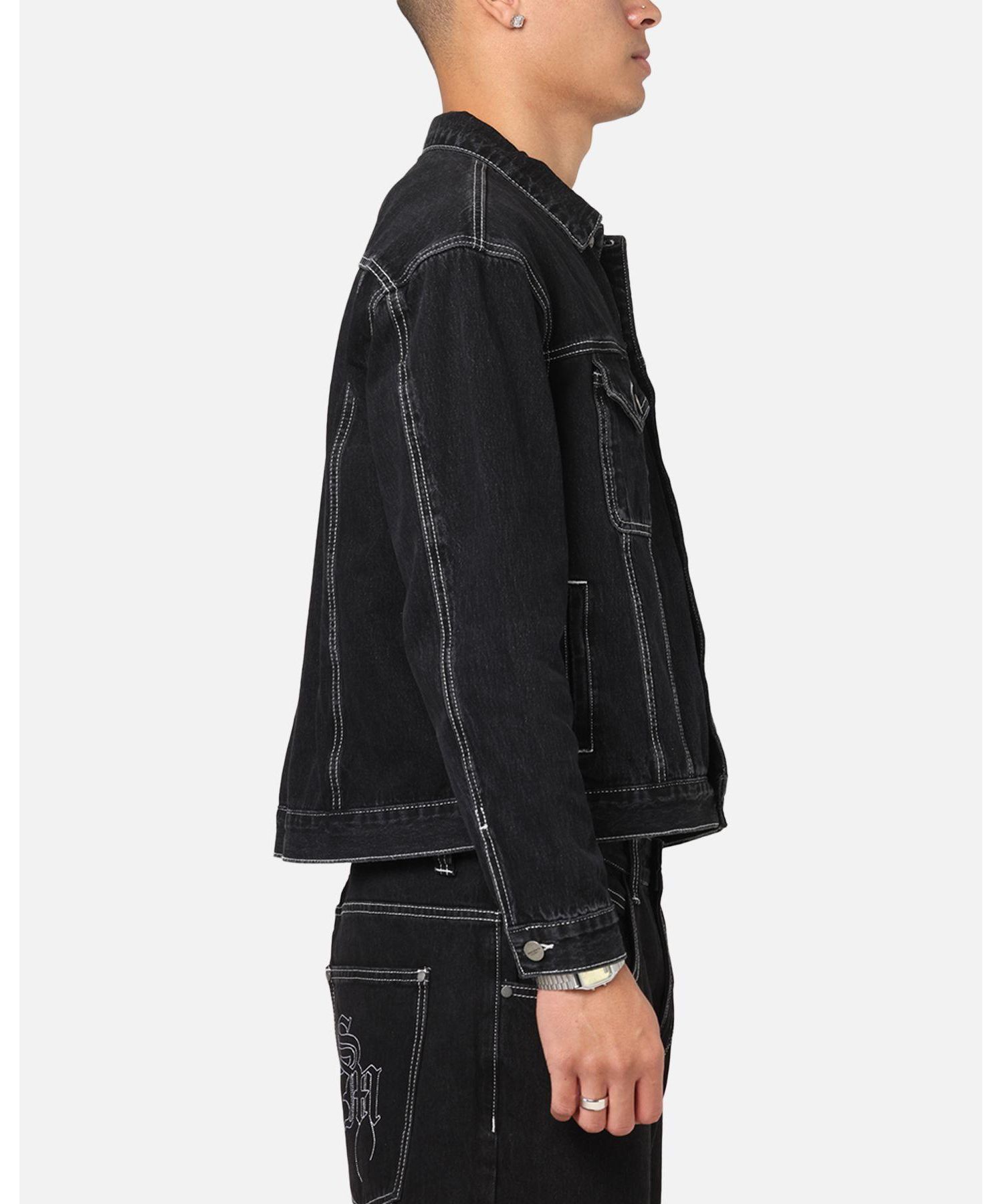 Men's Fray Trucker Denim Jacket