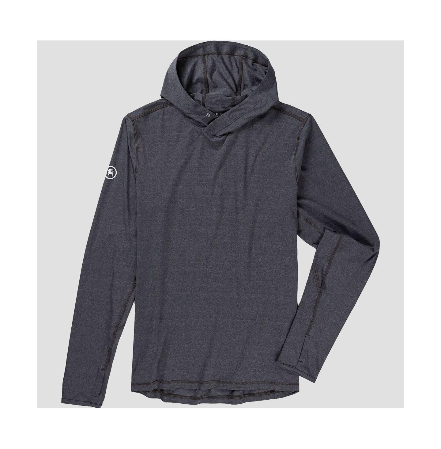 Мужское худи Backcountry Tahoe Pro LT Sun Performance Shirts Long Sleeve, цвет: Чёрный — фото 7