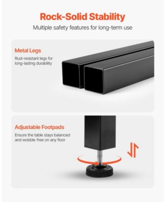 Narrow Metal Bar Height Pub Table for Kitchen Dining