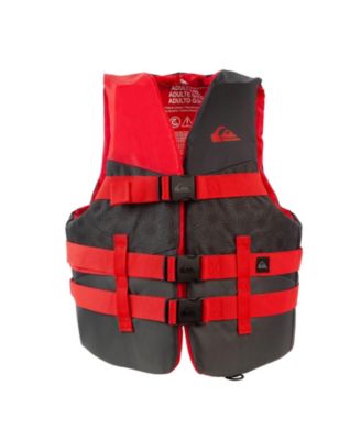 USCG Approved Men's Life Vest, Light-Weight EPE Foam, Three Belts with Quick-Release Buckles and D-Ring for Fishing and Boating