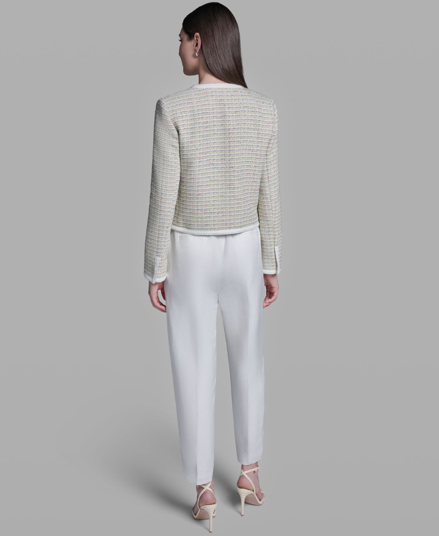 Women's Crewneck Open-Front Jacket