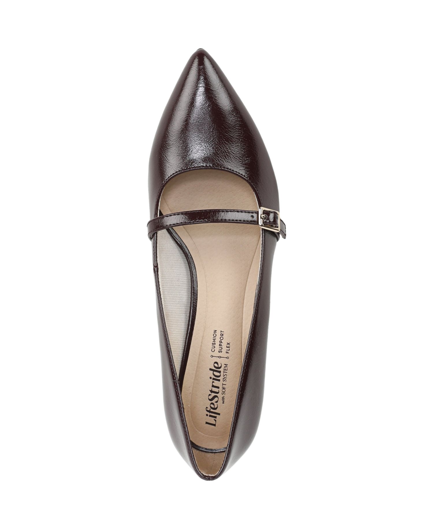 Women's Madelyn Mary Jane Pointed Toe Kitten Heel Pumps
