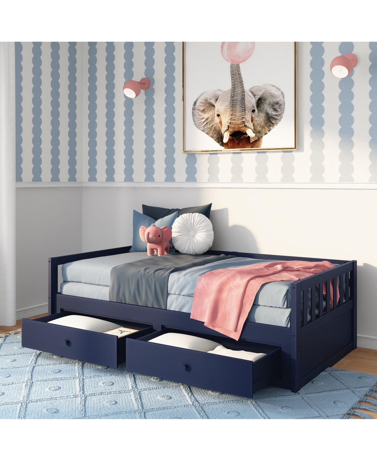 Max & Lily Elizabeth Bed with Storage Drawers