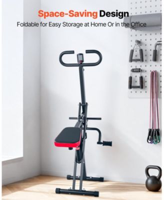 Deep Squat Rowing Machine, Foldable Glute Trainer with 12-Gear Adjustable Resistance, Home Squat Machine for Glutes & Legs