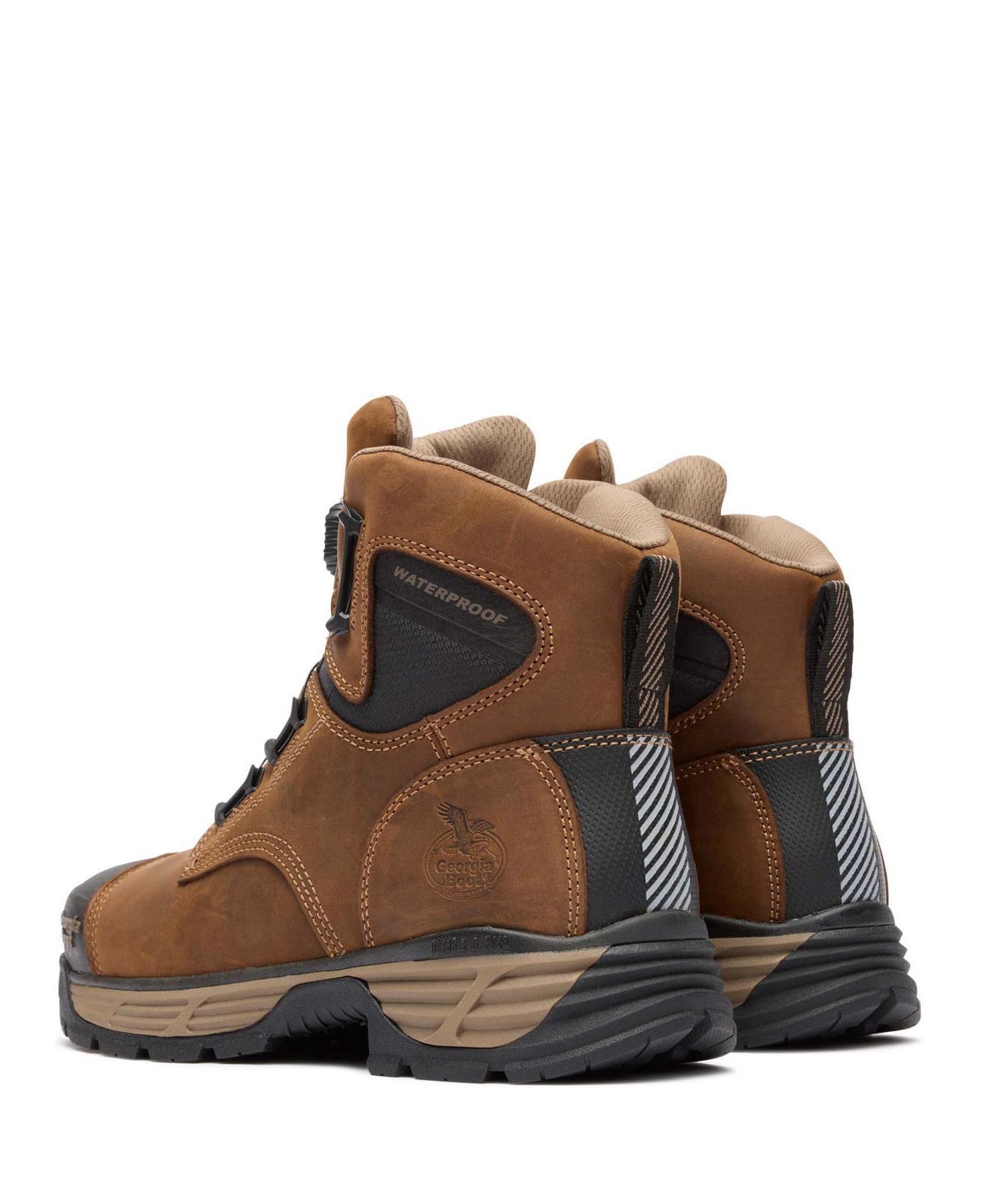 Мужские ботинки GEORGIA BOOT Durab lend Edge BOA Alloy Toe Work Boot, цвет: Коричневый — фото 7