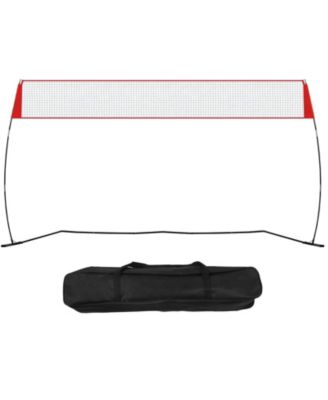 Adjustable Freestanding Volleyball Training Net with Carry Bag