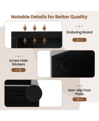 Two Cube Floor Standing Bookcase with Adjustable Shelf Positions