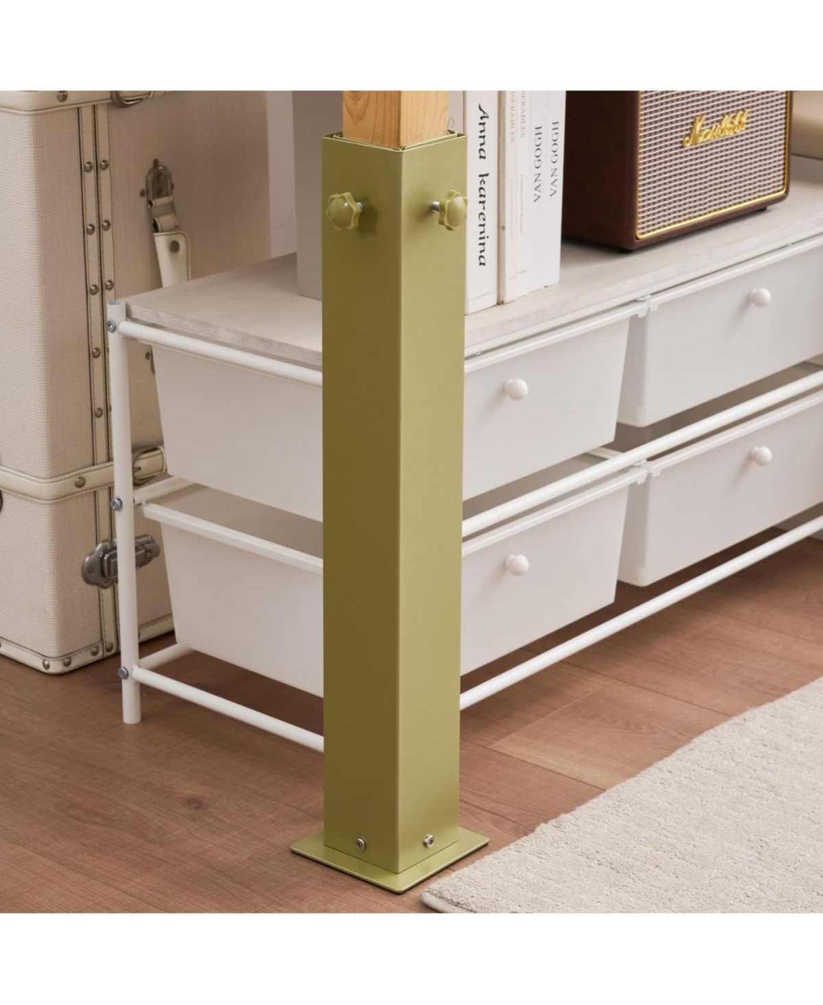 DormCo Suprima Ultimate Height Bed Risers - Carbon Steel