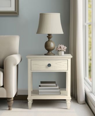 Victoria 24" One-Drawer Wood Bedside Table