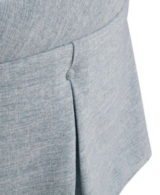 Terri 32" Skirted Tufted Round Ottoman