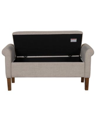 Aubrey 46" Upholstered Storage Bench