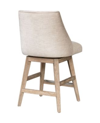 Winfield 38" Upholstered Fabric Swivel Counter Stool