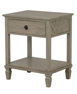 Victoria 24" One-Drawer Wood Bedside Table