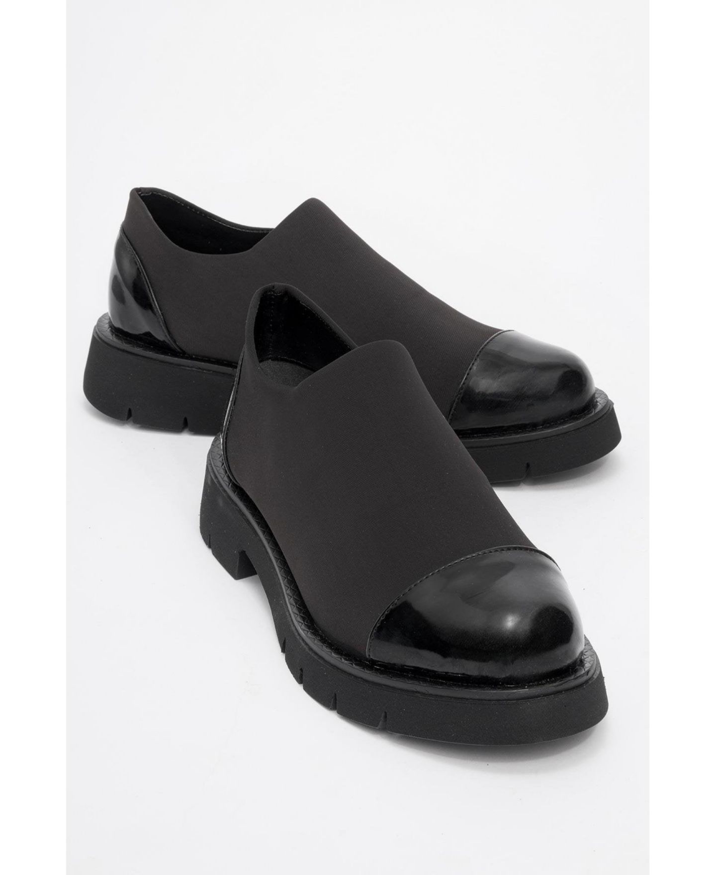 Женские туфли Prologue Shoes Panola Scuba Loafer, цвет: Чёрный лаковый — фото 3