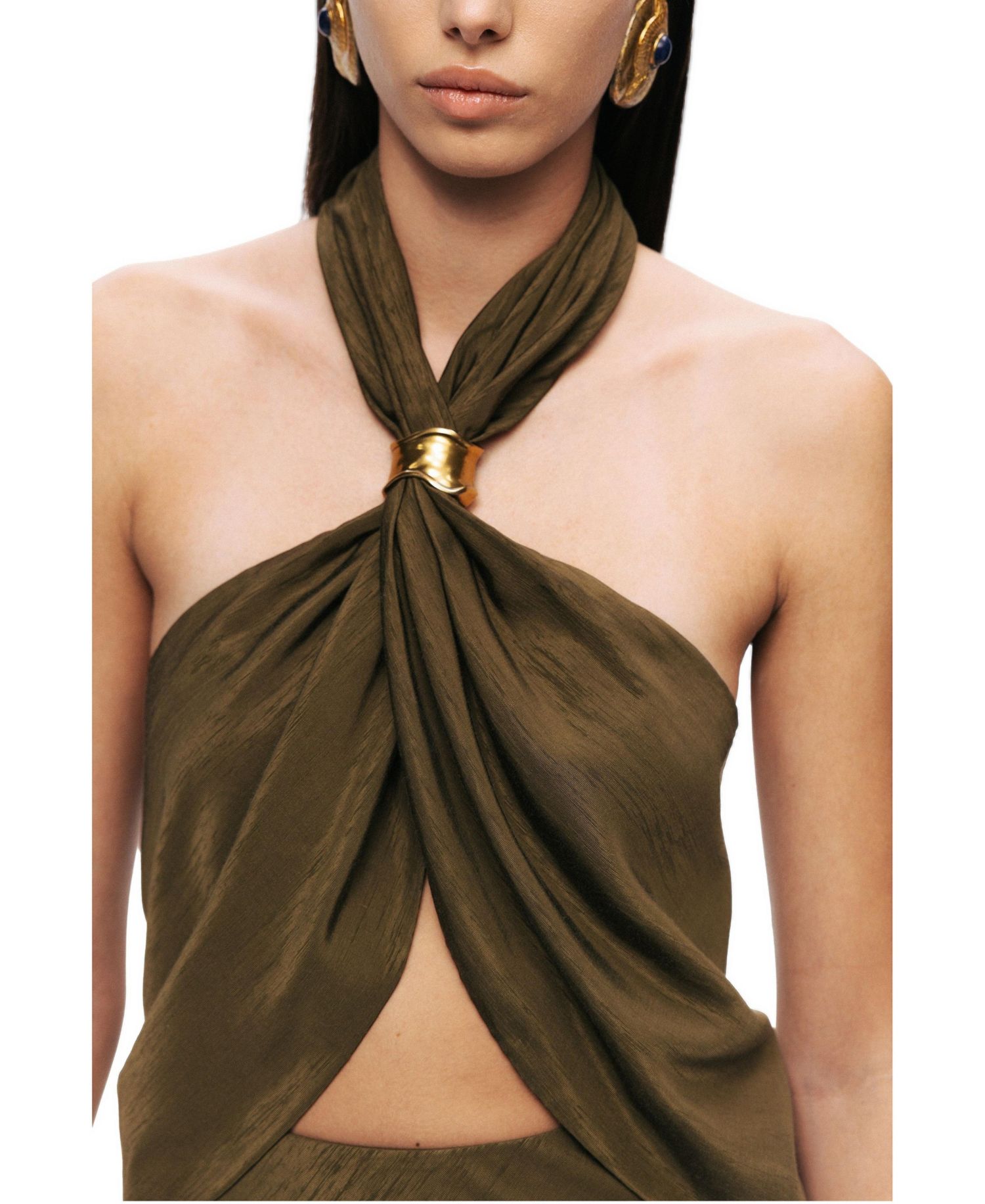 Women's Twist Halter Neck Bustier