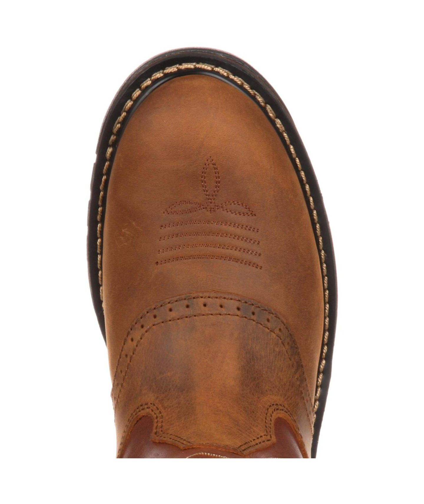 Мужские ботинки ROCKY Original Ride Branson Saddle Roper Waterproof Western Boot, цвет: Коричневый — фото 7