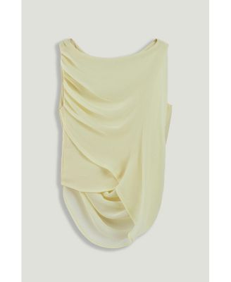 Women's Draped Sleeveless Blouse