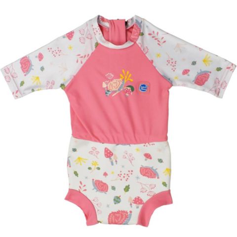 Детский солнцезащитный костюм Splash About Happy Nappy с купальным подгузником, цвет: Тёмно-зелёный
