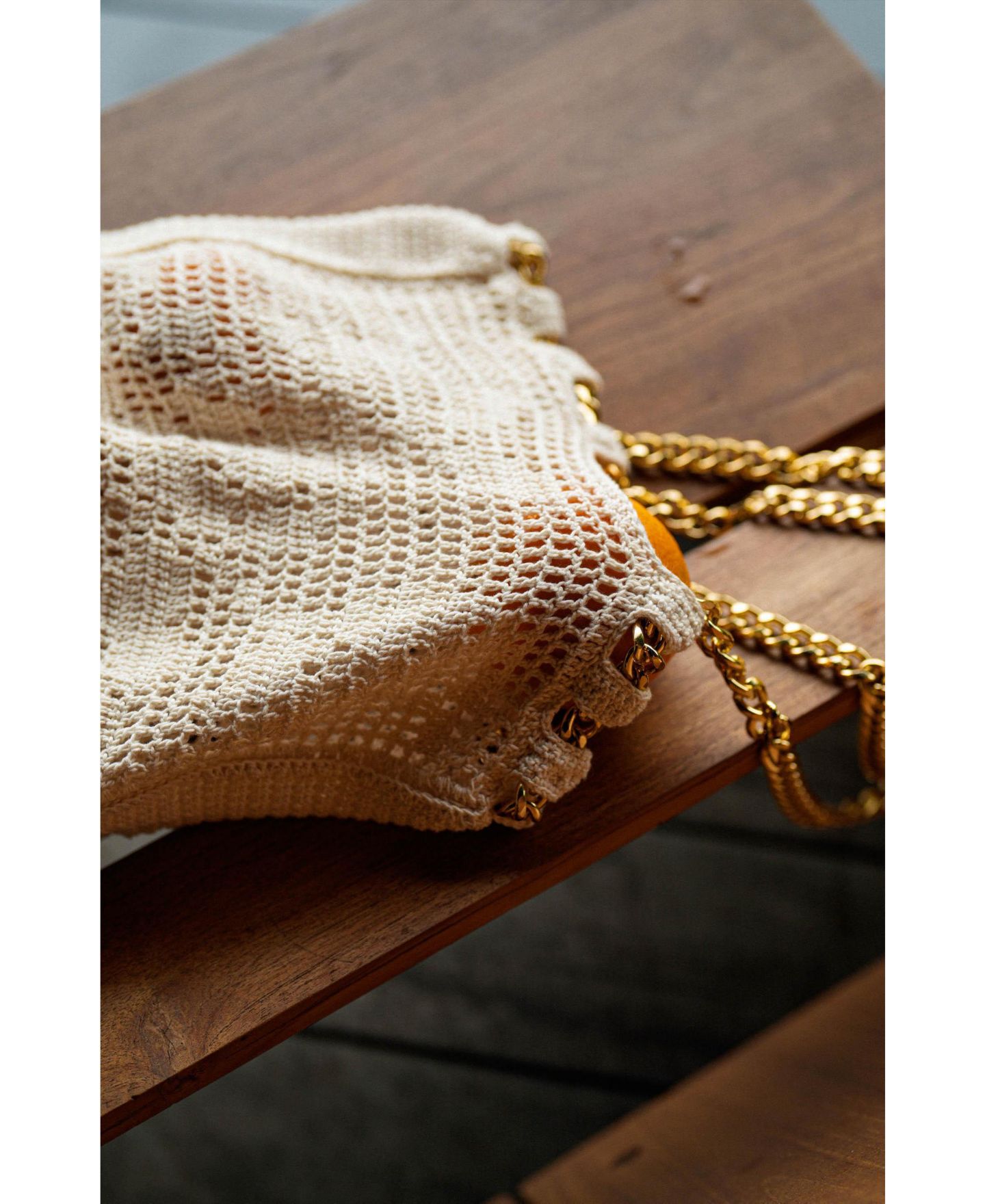 Женская сумка Brunna.co The Oma Crochet, цвет: Молочный белый — фото 3