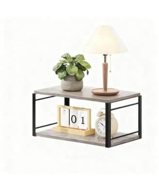 Floating Nightstand Wall Mounted Wood Shelf Bedroom Bathroom Kitchen Office Storage