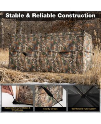 See-Through Pop-Up Hunting Blind with Dog Door for 1-3 People