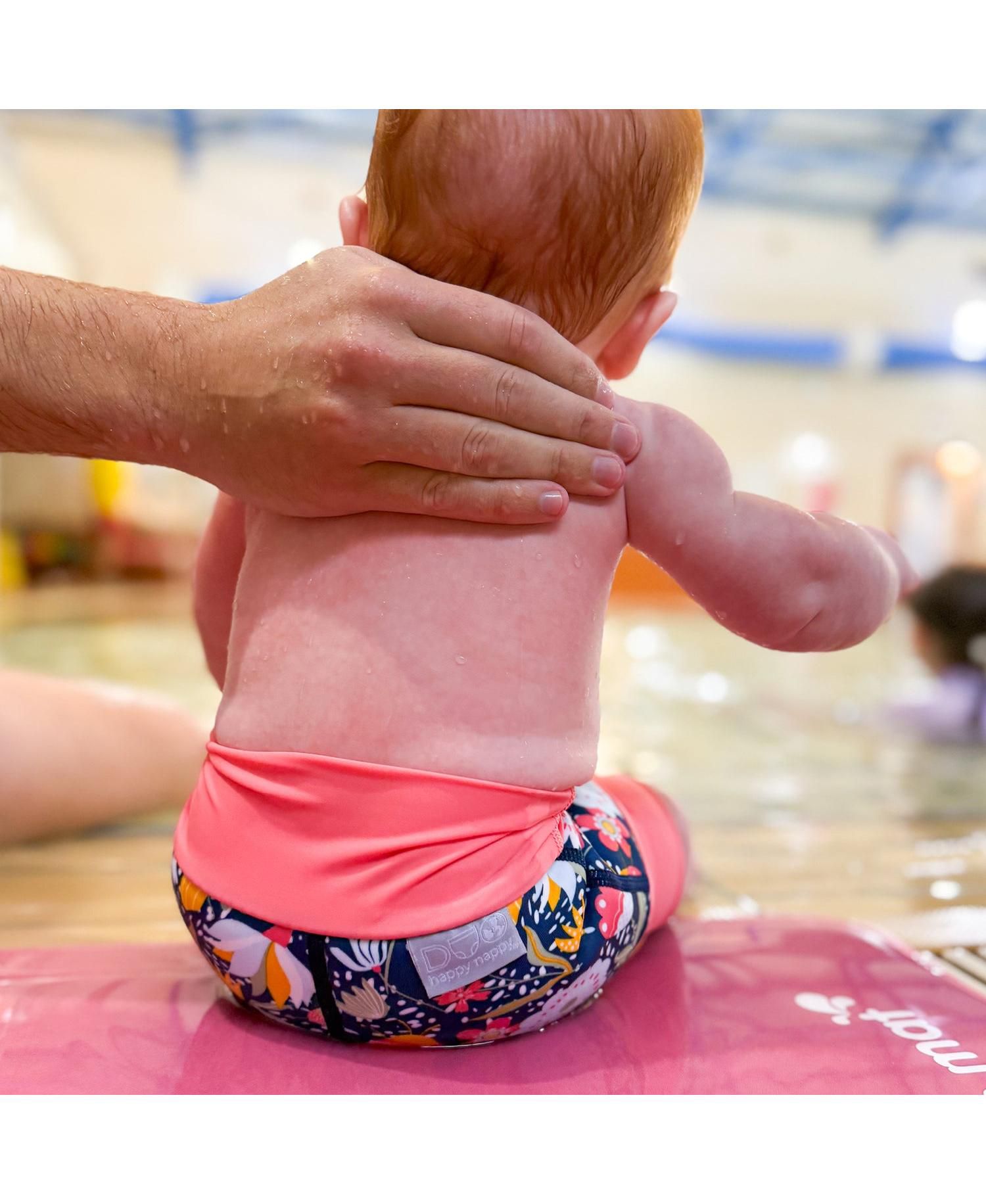 Toddler Happy Nappy Duo Reusable Double Swim Diaper, (Baby)