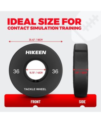 Football Tackle Wheel Dummy Denser Softer Foam Tackling Dummies for Football Youth - Tackling Wheel with Straps (1PCS)