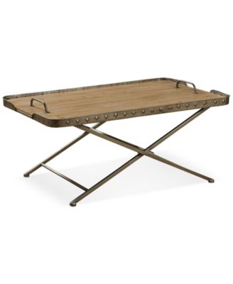 StyleCraft - Venten Top Folding Coffee Table with Removable Tray Top, Direct Ship