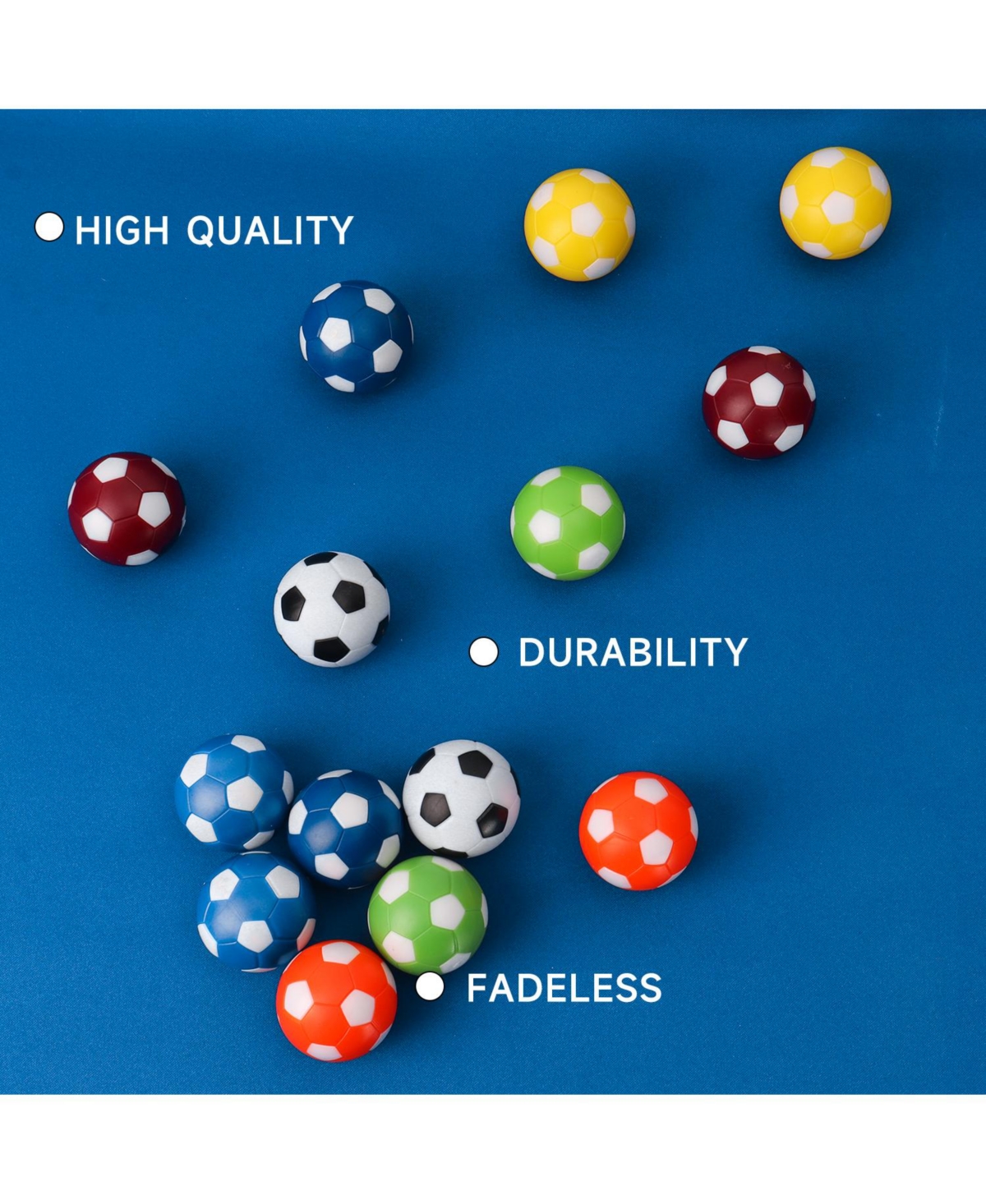 Gse Games & Sports Expert Foosball Table Replacement Balls, 36mm(1.42") Tabletop Soccer Football Pack 