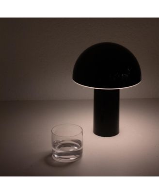 Celia Portable LED Table Lamp with Dome Mushroom Shade