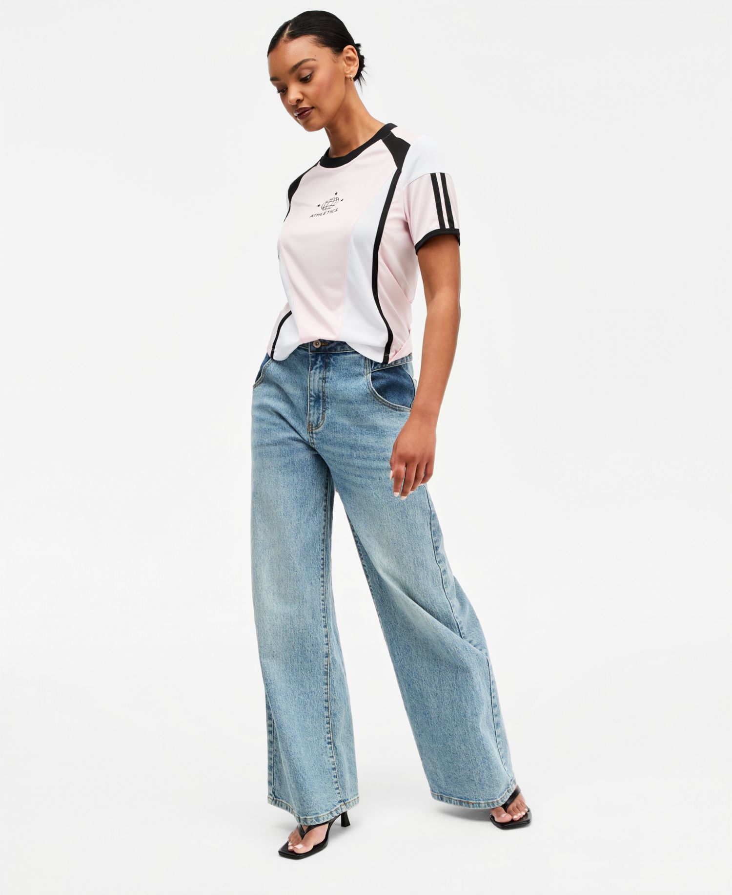 Women's Sporty Colorblocked T-Shirt
