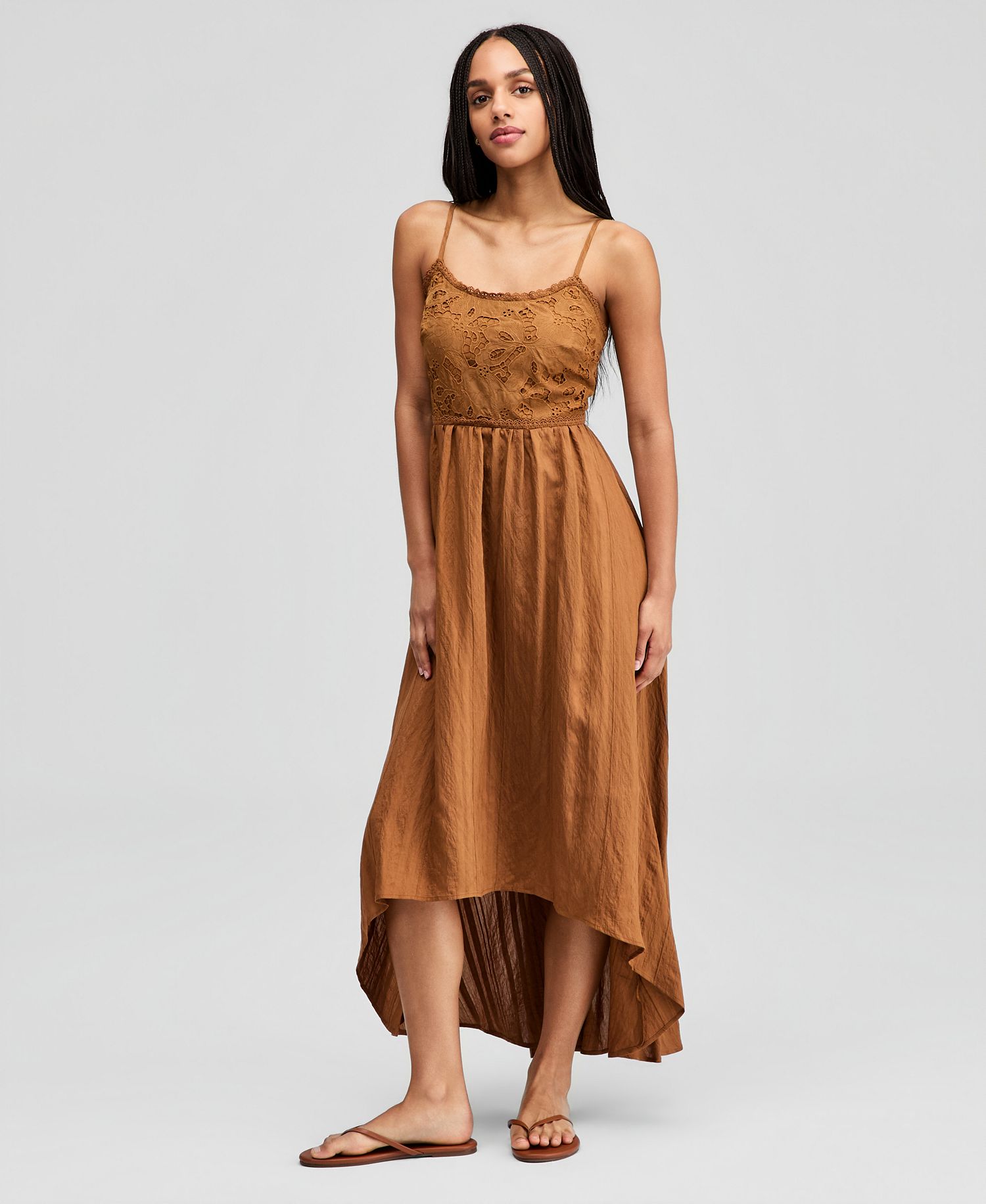 And Now This Women's Empire-Waist High-Low Dress