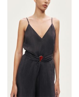 Women's V-Neck Spaghetti Strap Jumpsuit