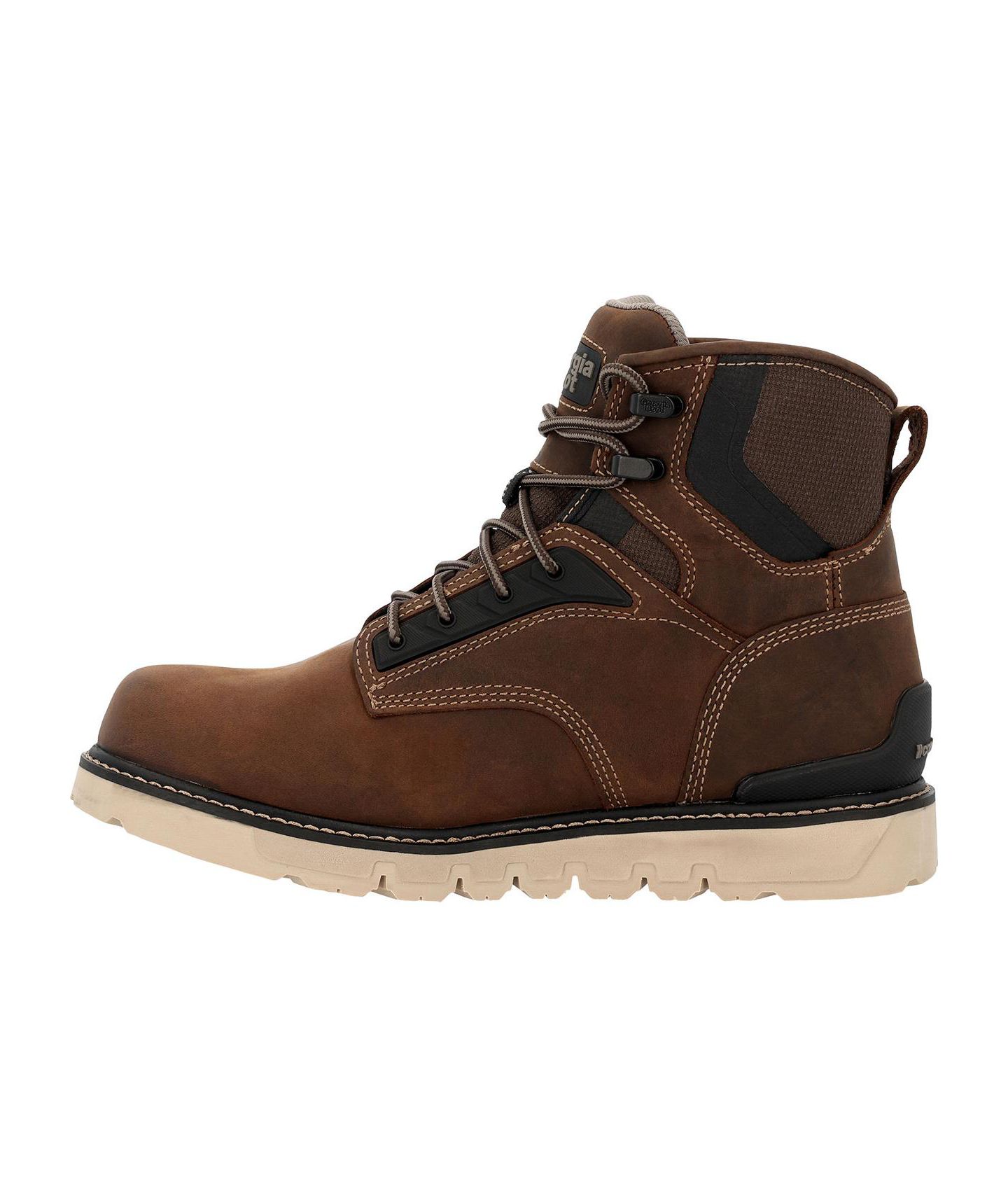 Мужские ботинки GEORGIA BOOT Carbon Flex Wedge inch Carbon Toe Work Boot, цвет: Коричневый — фото 7