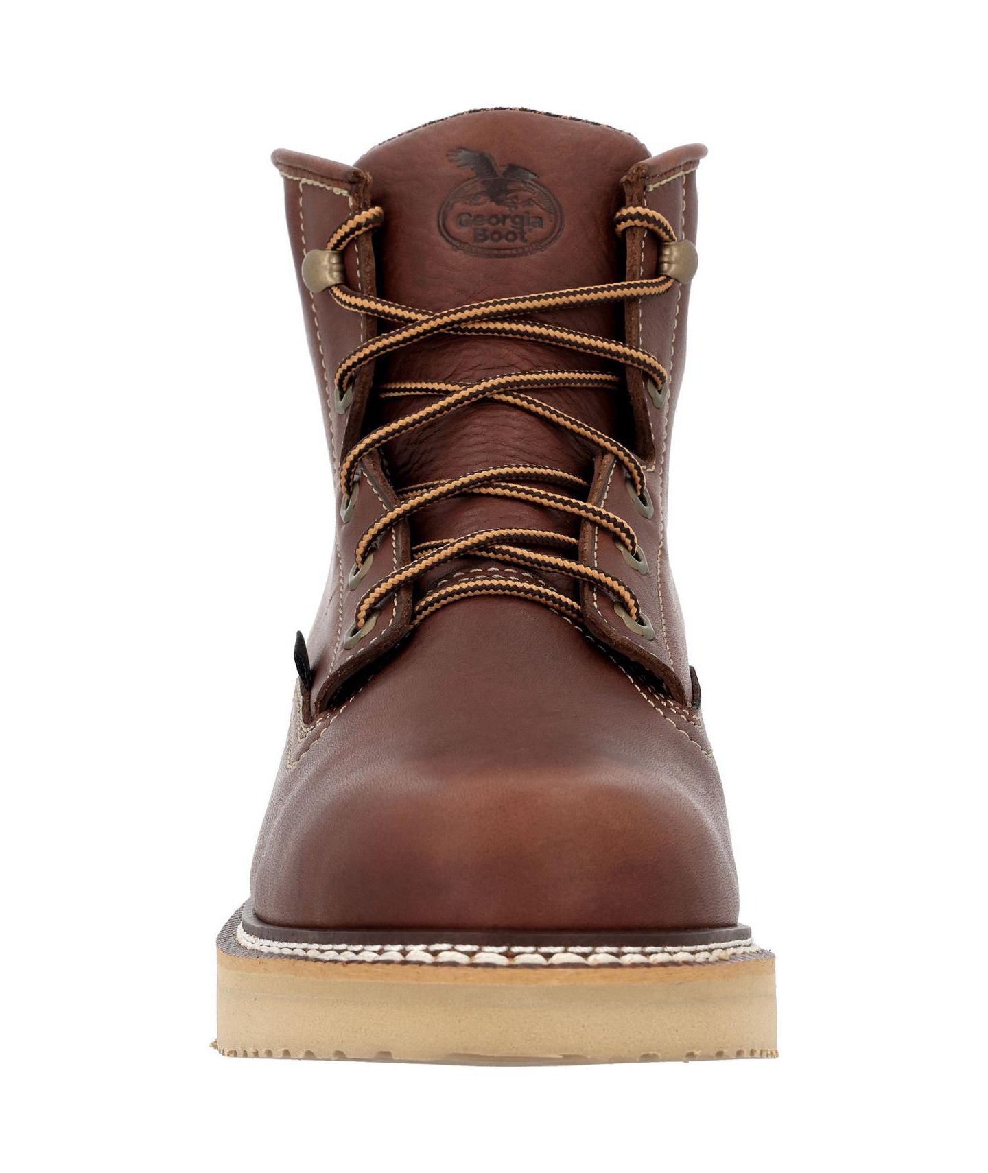 Мужские ботинки GEORGIA BOOT USA-Made Wedge SPR Leather Work Boot, цвет: Золотой — фото 4