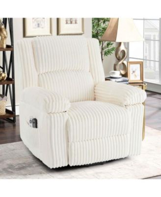 Power Lift Recliner Chair - Heat and Massage, Electric Lift Plush Recliner with Soft Padded Seat, Back Support & Armrests, Designed