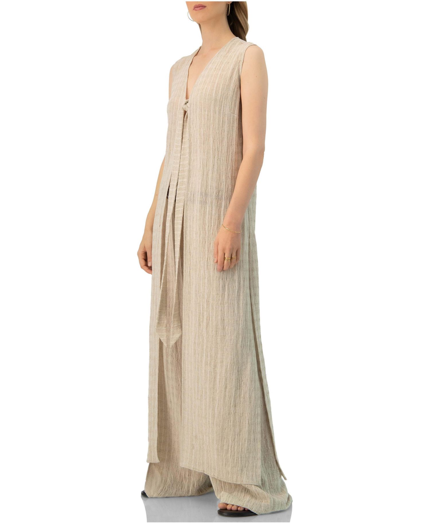 Women's Long Light Weight Sleeveless Tunic