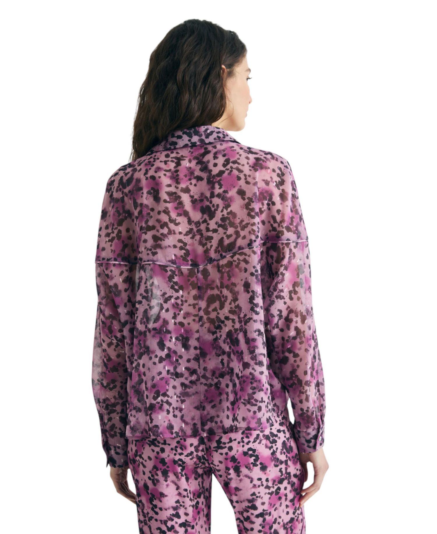 Women's Animal Print Fluid Blouse