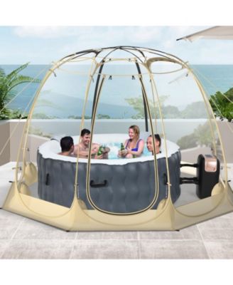 8.5 ft x 8.5 ft Transparent PVC Pop Up Bubble Tent Screen House