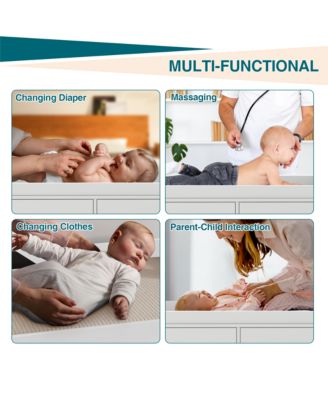 Baby 6-Drawer Nursery Dresser and Changing Table, Removable Top, Changing Pad Included.