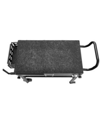 Foldable Outdoor Grill Cart 31x17 Inch Magnetic Tool Rack