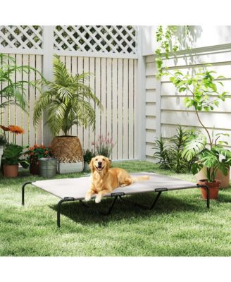 Large Elevated Dog Bed Breathable mesh, sturdy steel frame, ideal for outdoor and indoor use. 60"L, perfect for large breeds