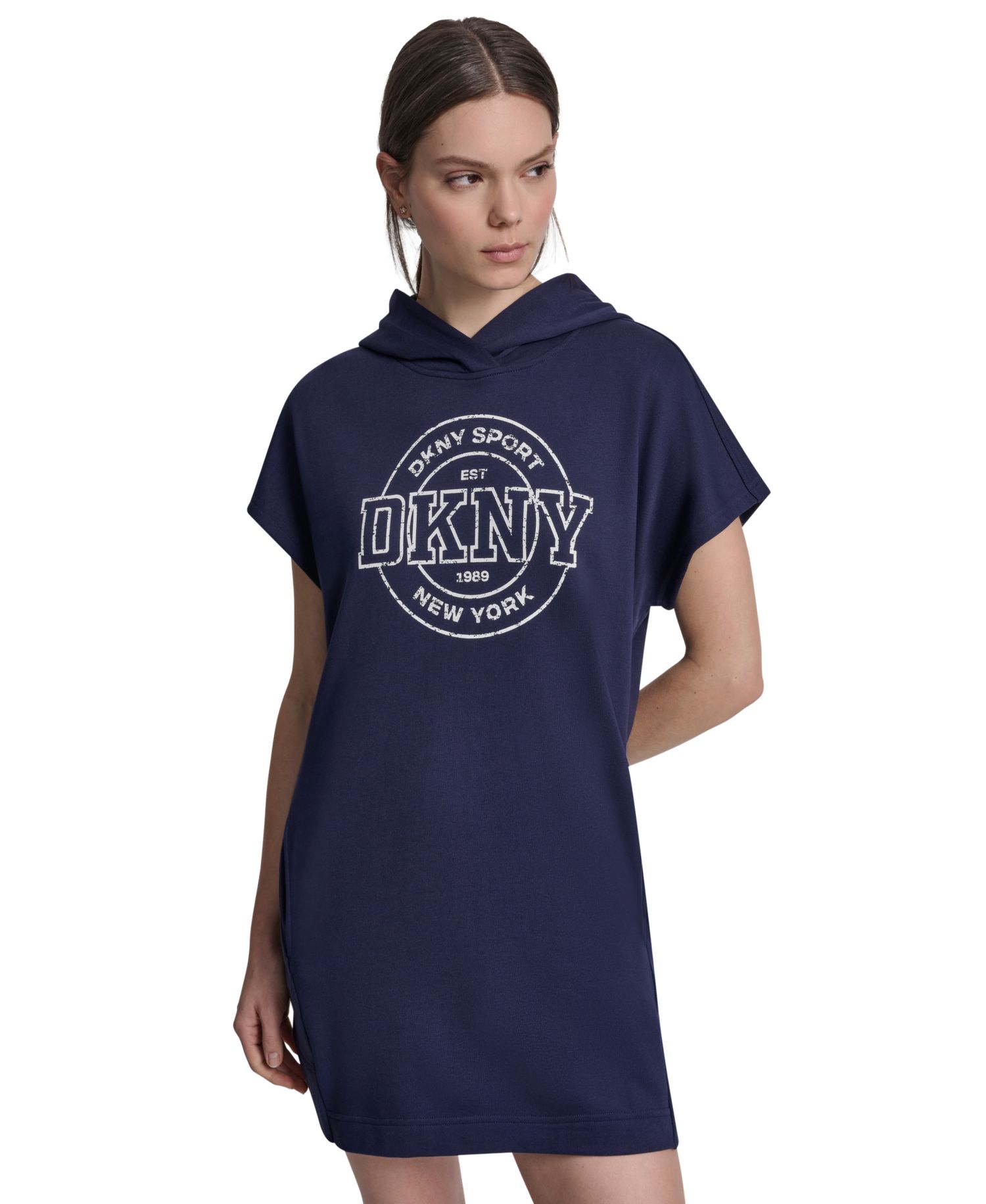 Женское платье-кроссовок с капюшоном и логотипом Collegiate Medallion с логотипом колледжа